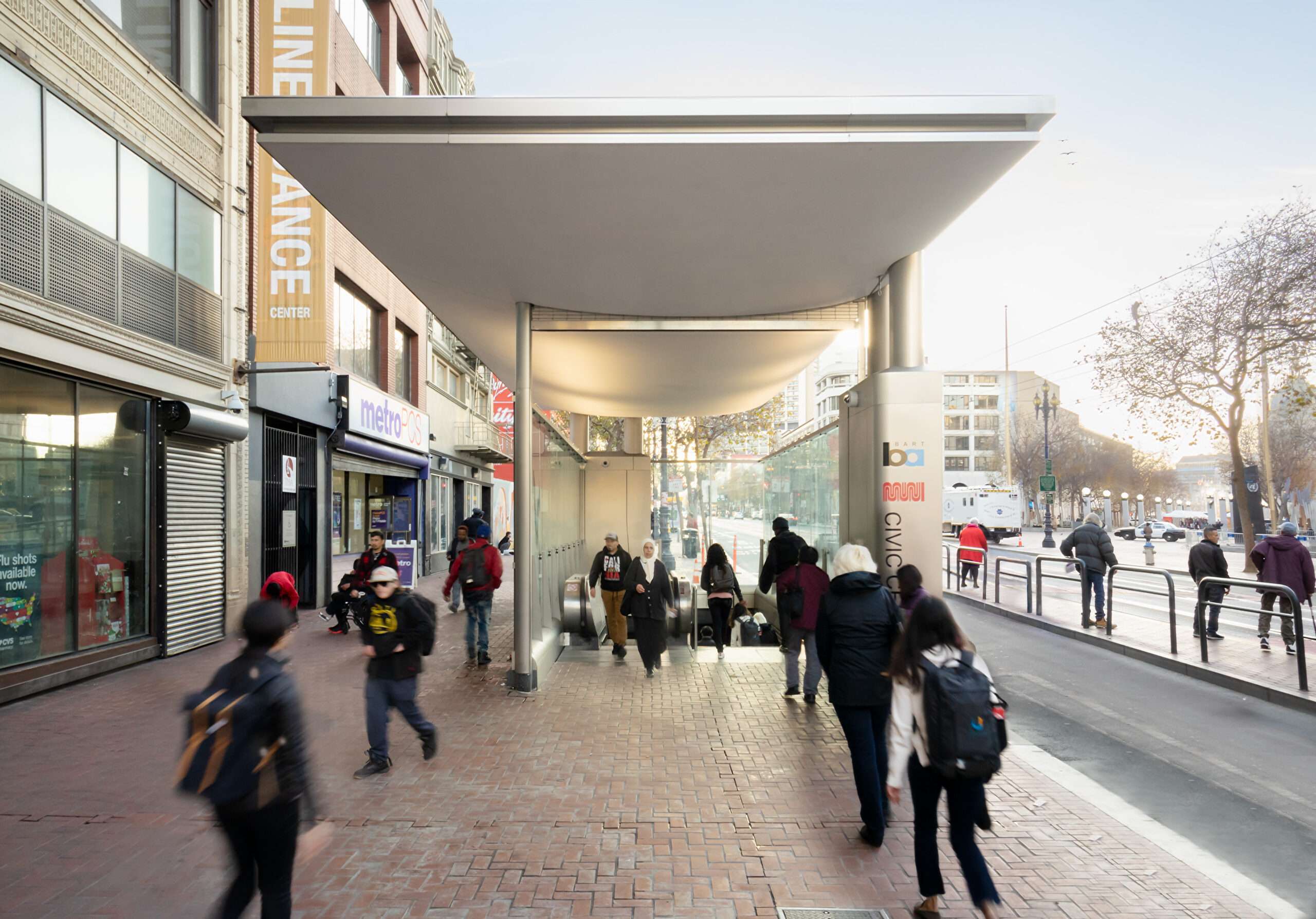 BART Street Entry Canopy, Powell St. and Civic Center Stations