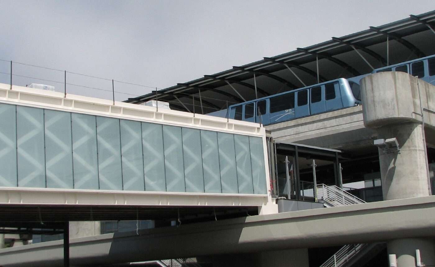 SFO T1 AirTrain Station Pedestrian Bridge and Mezzanine